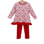 Santa's Workshop Ruffle Pant Set Girls Sets Trotter Street Kids