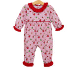 Santa's Workshop Ruffle Romper Girls Bubbles + Rompers Trotter Street Kids