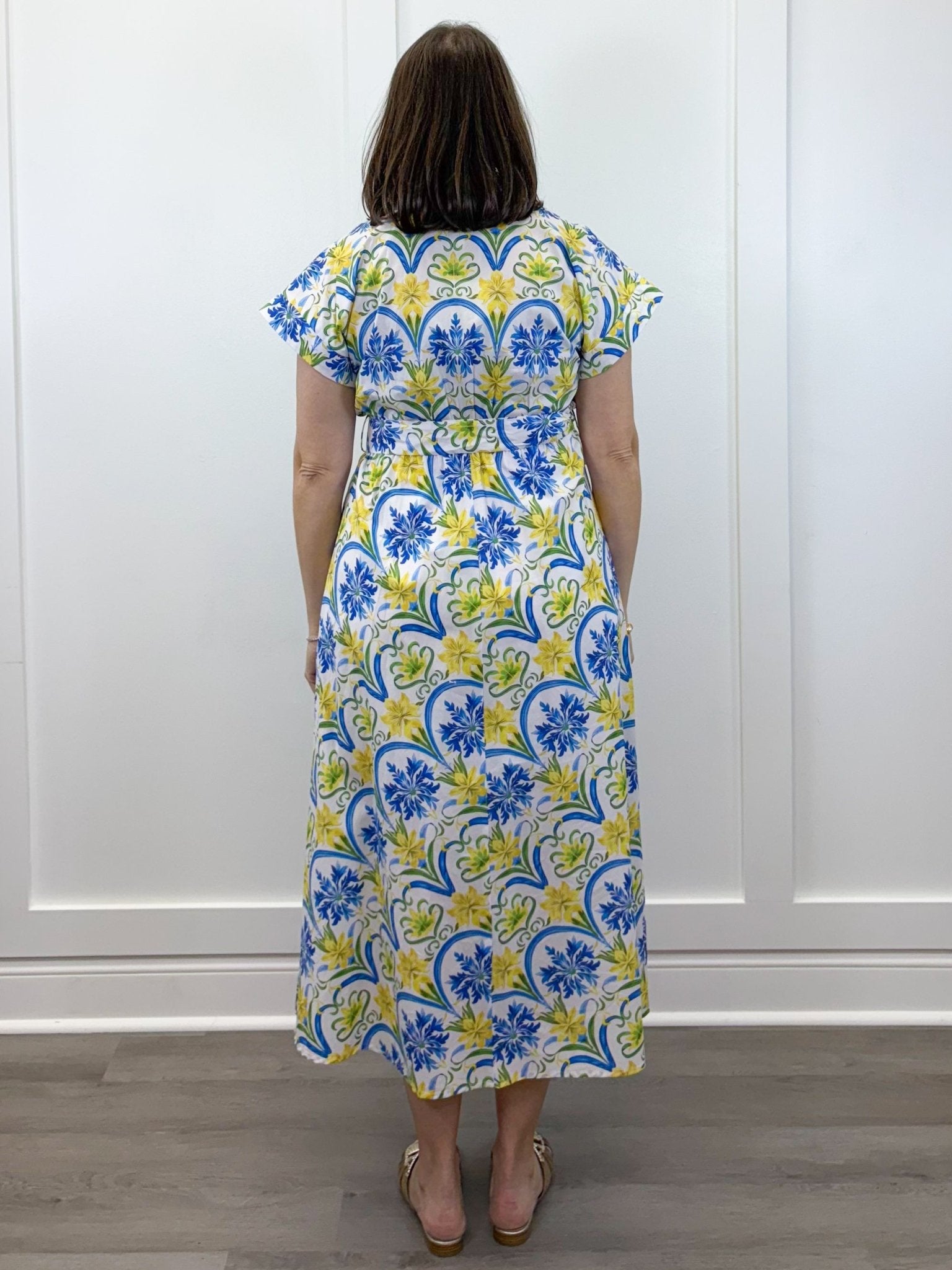 Santorini Sunshine Midi Dress Long Dresses Entro