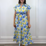 Santorini Sunshine Midi Dress Long Dresses Entro