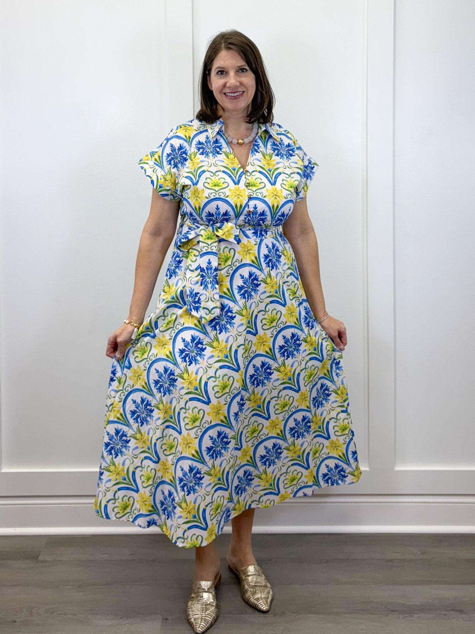Santorini Sunshine Midi Dress Long Dresses Entro