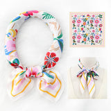 Satin Square Scarf - Garden Party Misc Accessories ACCITY