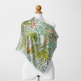 Satin Square Scarf – Palm Paradise - Sugar Babies Children's Boutique/Meg's Shoppe