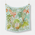 Satin Square Scarf – Palm Paradise - Sugar Babies Children's Boutique/Meg's Shoppe