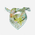 Satin Square Scarf – Palm Paradise - Sugar Babies Children's Boutique/Meg's Shoppe