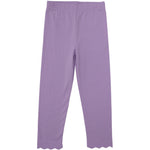 Scalloped Leggings - Lavender Girls Pants + Leggings Trotter Street Kids