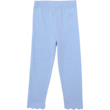 Scalloped Leggings - Lt. Blue Girls Pants + Leggings Trotter Street Kids