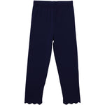 Scalloped Leggings - Navy Girls Pants + Leggings Trotter Street Kids