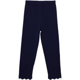 Scalloped Leggings - Navy Girls Pants + Leggings Trotter Street Kids