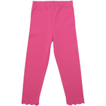 Scalloped Leggings - Pink Girls Pants + Leggings Trotter Street Kids