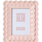 Scalloped Wood Frame - Assorted Home Decor Two's Company Pink