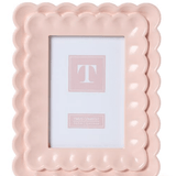 Scalloped Wood Frame - Assorted Home Decor Two's Company Pink