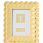 Scalloped Wood Frame - Assorted Home Decor Two's Company Yellow