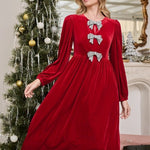 Scarlet Bow Midi Dress Long Dresses Sugarlips