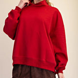 Scarlet Season Mock Neck Pullover - Sugar Babies Children's Boutique/Meg's Shoppe