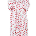 Scarlett Bows Bishop L/S Gown - Red Baby Sleepwear Magnolia Baby