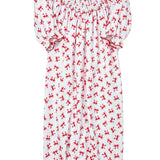 Scarlett Bows Bishop L/S Gown - Red Baby Sleepwear Magnolia Baby