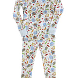 School Day Sweetness L/S Pajamas - Lt. Blue Kids Pajamas Magnolia Baby