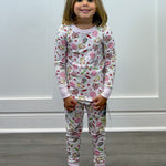 School Day Sweetness L/S Pajamas - Pink Kids Pajamas Magnolia Baby