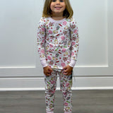 School Day Sweetness L/S Pajamas - Pink Kids Pajamas Magnolia Baby