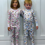 School Day Sweetness L/S Pajamas - Pink Kids Pajamas Magnolia Baby