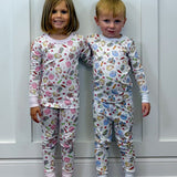 School Day Sweetness L/S Pajamas - Pink Kids Pajamas Magnolia Baby