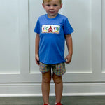 School Days Smocked Boys Short Set Boys Sets Banana Split