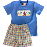 School Days Smocked Boys Short Set Boys Sets Banana Split