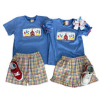 School Days Smocked Boys Short Set Boys Sets Banana Split
