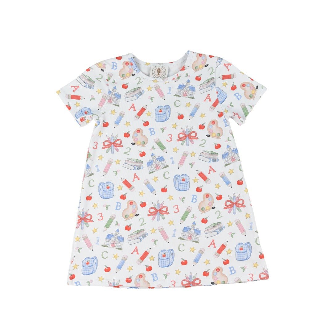 School Supplies Susie Swing Dress - Sugar Babies Children's Boutique/Meg's Shoppe