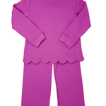 Scottie Scalloped Set - Pink Girls Sets Millie Jay