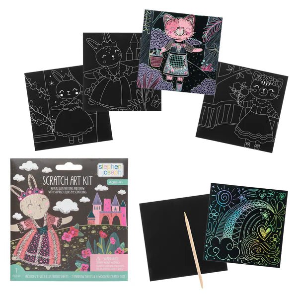 Scratch Art Kit - Bunny/Cat – Sugar Babies Children's Boutique/Meg's Shoppe