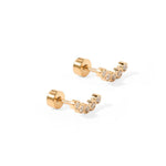 Screwback Stud Earrings - Abigail Sparkle Kids Jewelry Linny Co