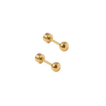 Screwback Stud Earrings - Evelyn Gold Kids Jewelry Linny Co