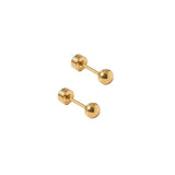 Screwback Stud Earrings - Evelyn Gold Kids Jewelry Linny Co