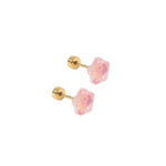 Screwback Stud Earrings Lux - Candy Star Bubblegum Pink - Sugar Babies Children's Boutique/Meg's Shoppe