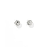 Screwback Stud Earrings Lux - Zuri Clear - Sugar Babies Children's Boutique/Meg's Shoppe