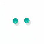 Screwback Stud Earrings Lux - Zuri Teal - Sugar Babies Children's Boutique/Meg's Shoppe