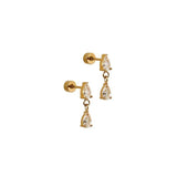 Screwback Stud Earrings - Vivian - Sugar Babies Children's Boutique/Meg's Shoppe
