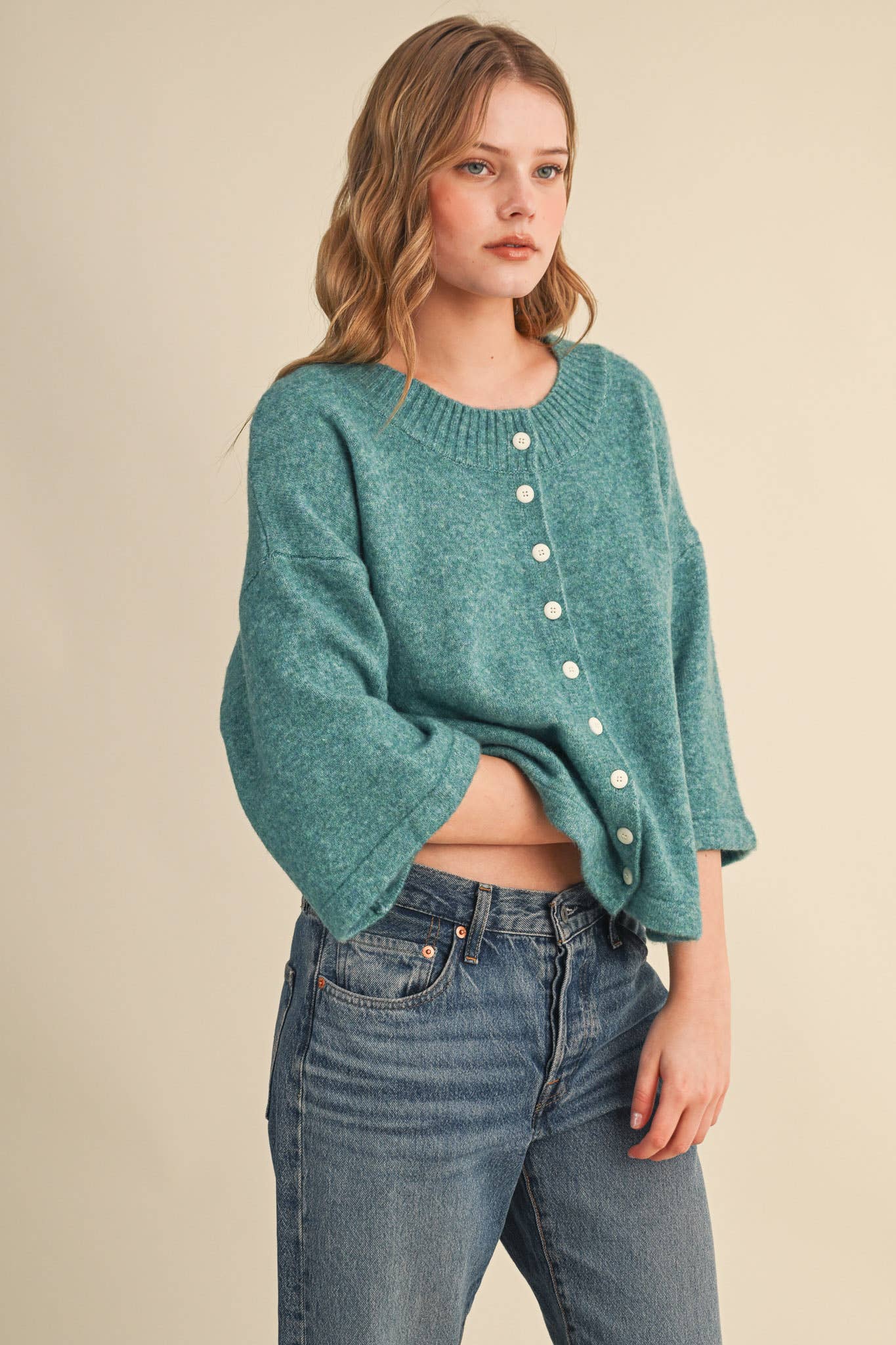 Sea Glass Sweater - Sugar Babies Children's Boutique/Meg's Shoppe