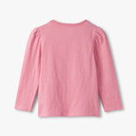 Sea Pink Sparkle Puff Sleeve Tee Girls Tops + Tees Hatley