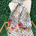 Secret Garden Satin Scarf - Sugar Babies Children's Boutique/Meg's Shoppe