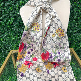 Secret Garden Satin Scarf - Sugar Babies Children's Boutique/Meg's Shoppe