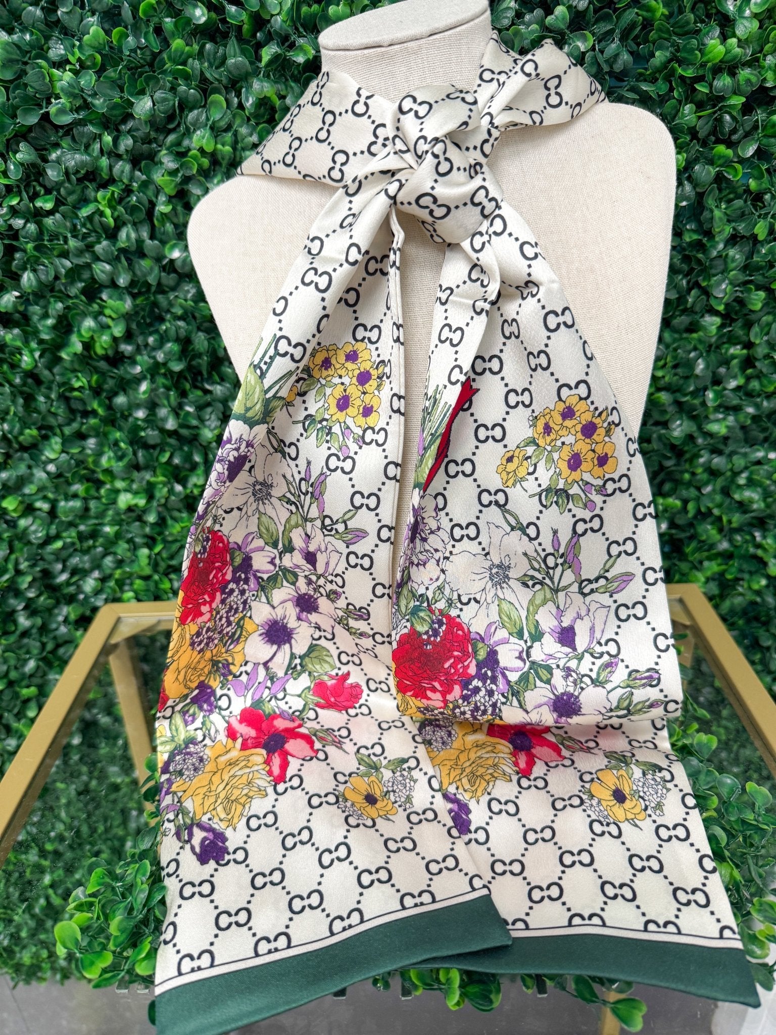Secret Garden Satin Scarf - Sugar Babies Children's Boutique/Meg's Shoppe