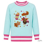 Sequin Fall Elements Oversized Sweatshirt Girls Sweaters + Sweatshirts Azarhia