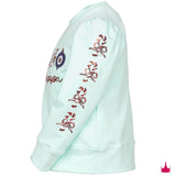 Sequin Tis the Season - Mint Holly Girls Sweaters + Sweatshirts Azarhia