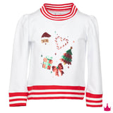 Sequin Christmas Elements - White Holly
