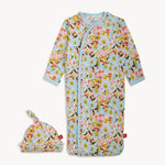 Seraphina Modal Magnetic Gown & Hat Set w/ Ruffle - Sugar Babies Children's Boutique/Meg's Shoppe