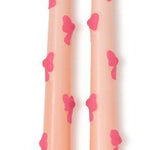 Set of 2 Bow Taper Candles - Assorted Candles Two's Company