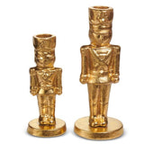 Set of 2 Gold Nutcracker Candlesticks - Sugar Babies Children's Boutique/Meg's Shoppe